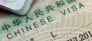 A Chinese tourist visa with low China visa requirements.