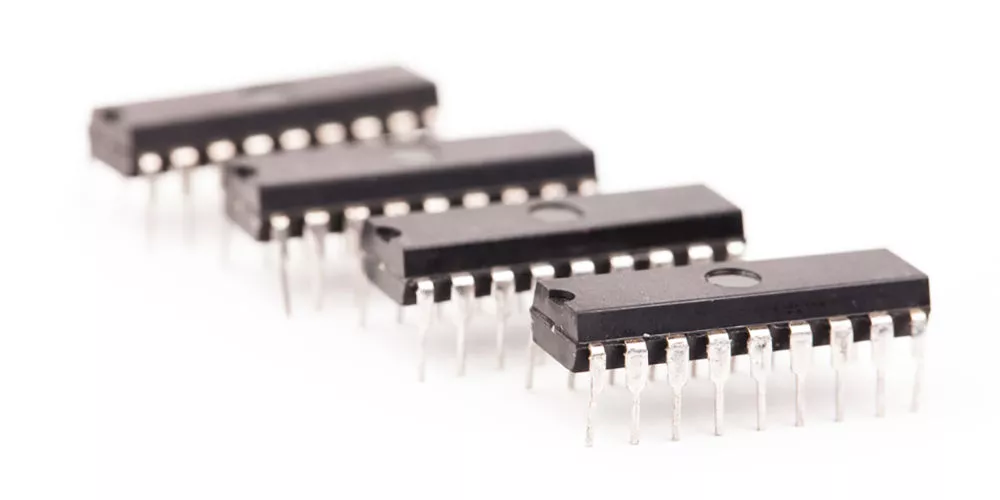 Various integrated circuit types in the electronics industry