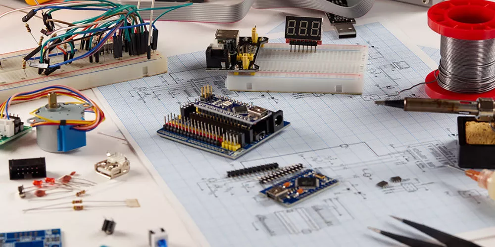 A custom-designed PCB is one of the steps in developing an electronic product prototype