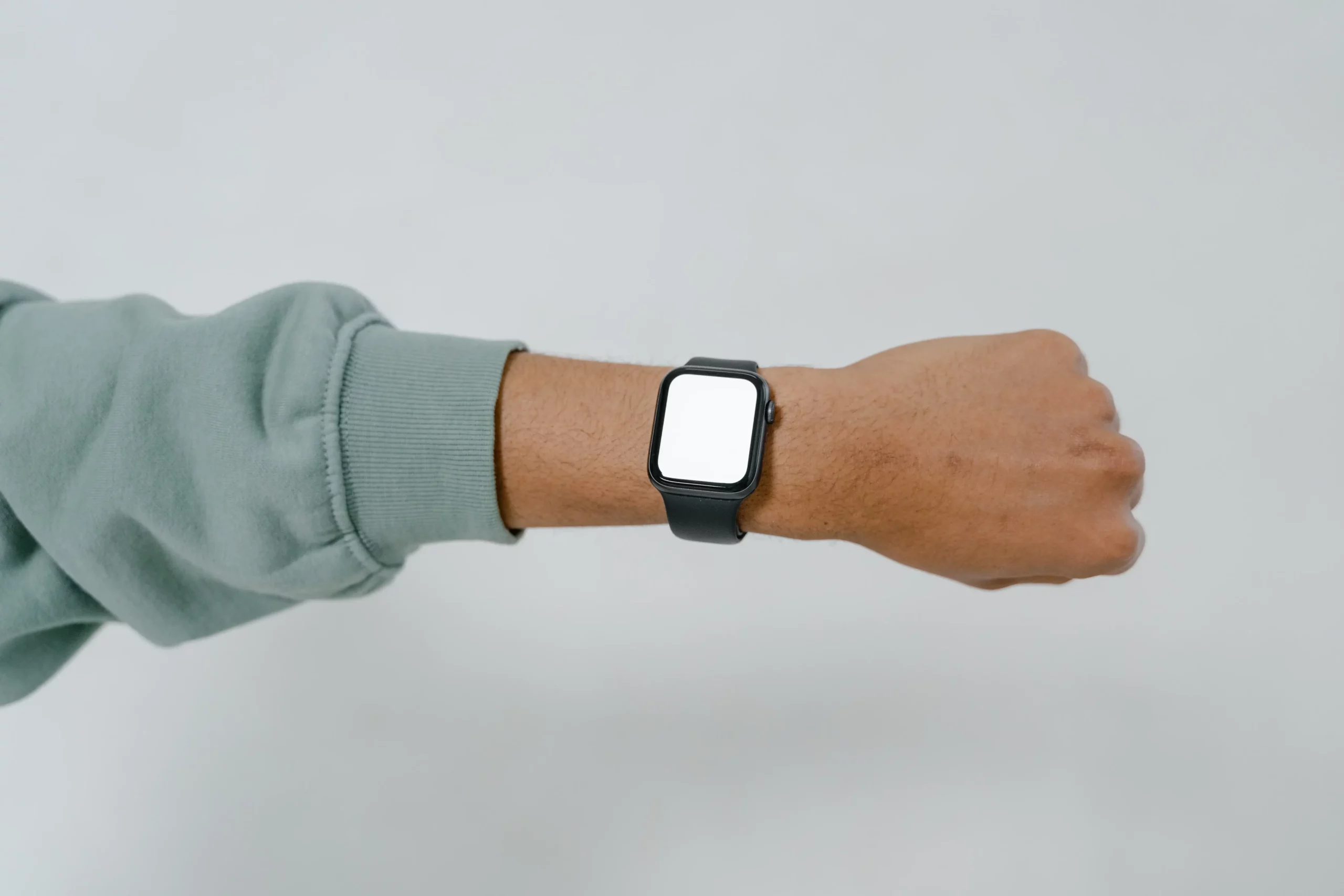 smartwatch market on wrist for showing symbol picture
