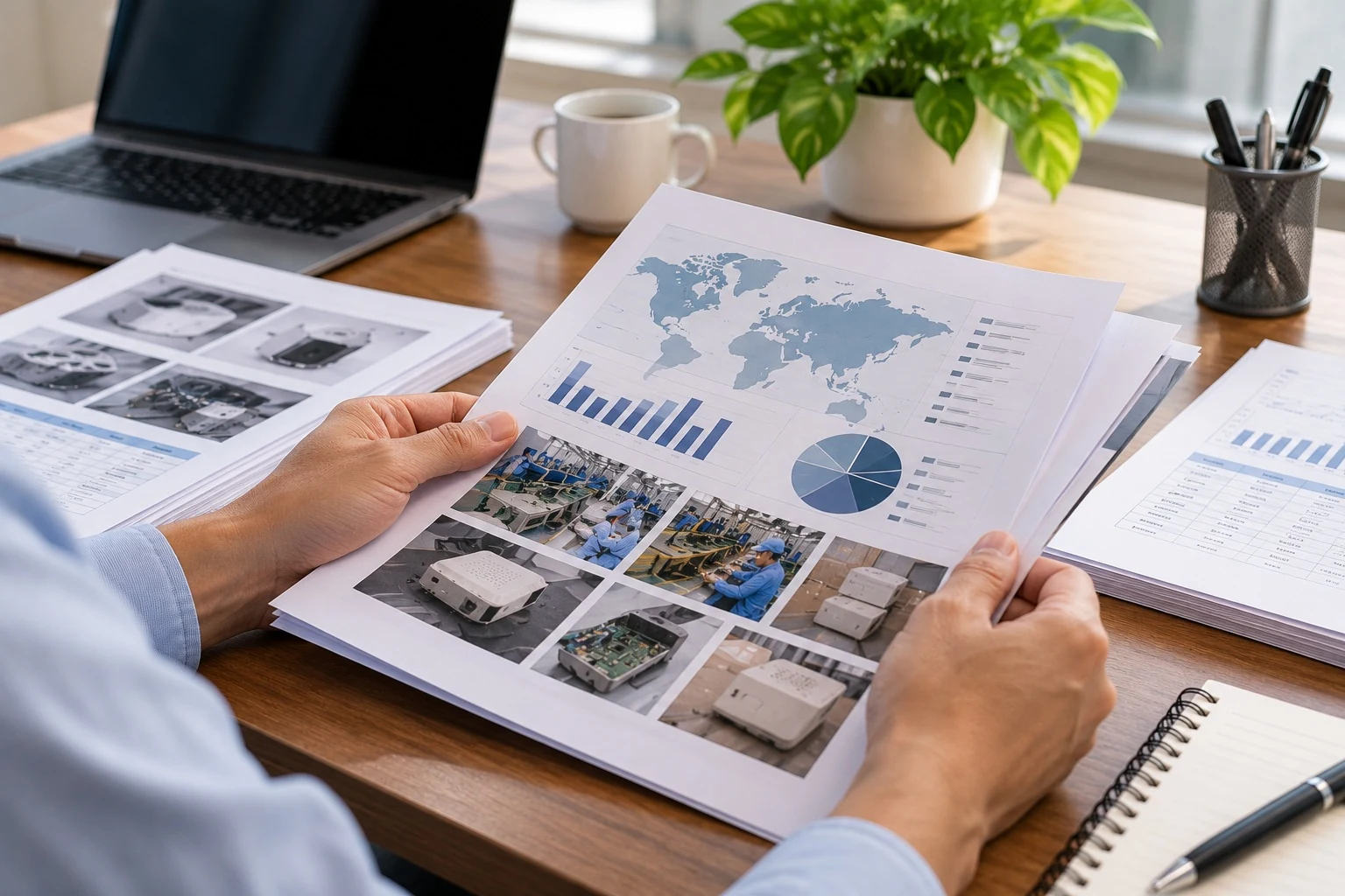 Reviewing a cost report for a production order